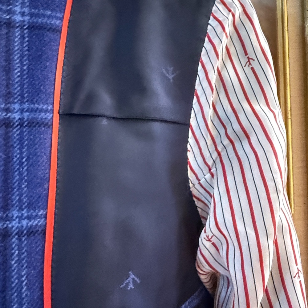 Isaia Royal Blue Checkered Blazer - Picture 7 of 9